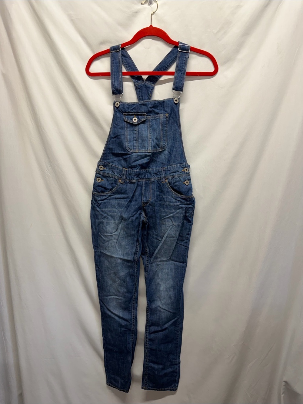 Levi's Denim Overalls - Blue with Gold Stitching Unisex 8Teg